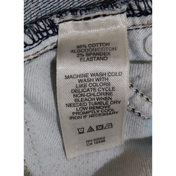 Thrashed Distressed DKNY Boot Cut Cotton Spandex Fits 30x30 size 10 - Picture 6 of 15